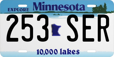 MN license plate 253SER