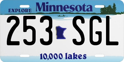 MN license plate 253SGL