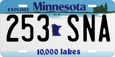 MN license plate 253SNA