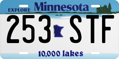 MN license plate 253STF
