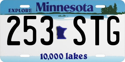 MN license plate 253STG