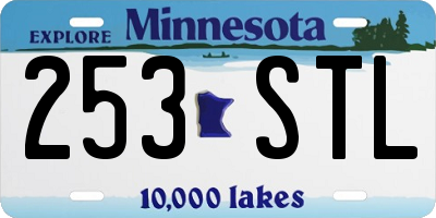 MN license plate 253STL