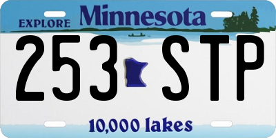 MN license plate 253STP