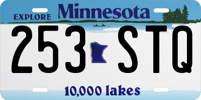 MN license plate 253STQ