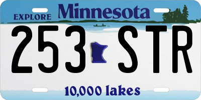 MN license plate 253STR