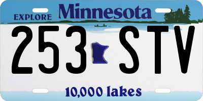 MN license plate 253STV