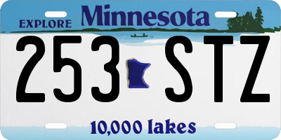 MN license plate 253STZ