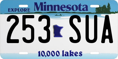 MN license plate 253SUA