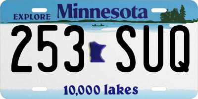 MN license plate 253SUQ