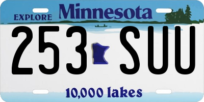 MN license plate 253SUU
