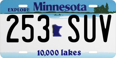MN license plate 253SUV