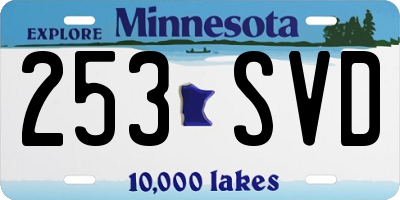 MN license plate 253SVD