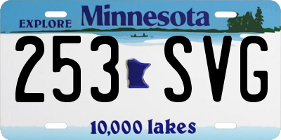 MN license plate 253SVG
