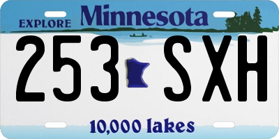 MN license plate 253SXH