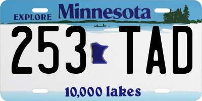 MN license plate 253TAD
