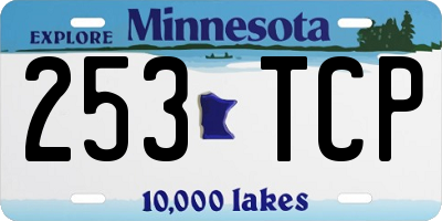MN license plate 253TCP