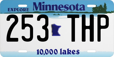 MN license plate 253THP