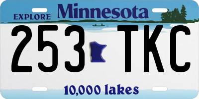 MN license plate 253TKC