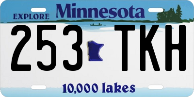 MN license plate 253TKH