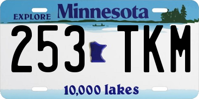 MN license plate 253TKM