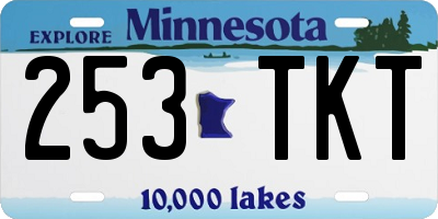 MN license plate 253TKT