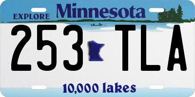 MN license plate 253TLA