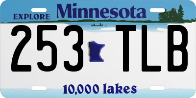 MN license plate 253TLB