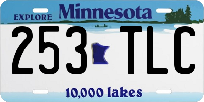 MN license plate 253TLC