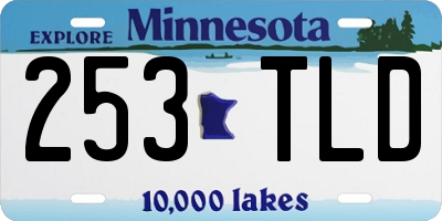 MN license plate 253TLD