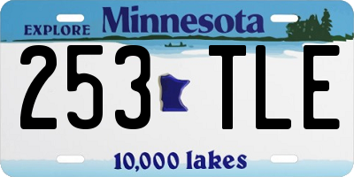 MN license plate 253TLE
