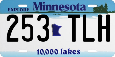 MN license plate 253TLH