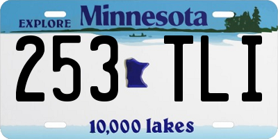 MN license plate 253TLI