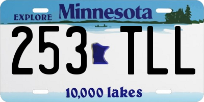 MN license plate 253TLL