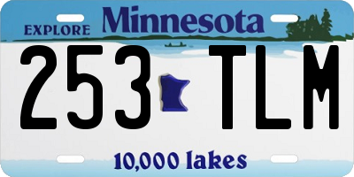 MN license plate 253TLM