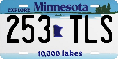 MN license plate 253TLS