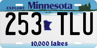 MN license plate 253TLU