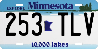 MN license plate 253TLV