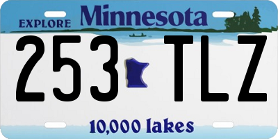 MN license plate 253TLZ