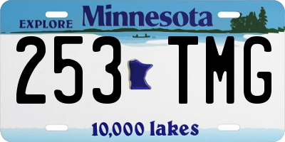 MN license plate 253TMG