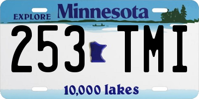 MN license plate 253TMI