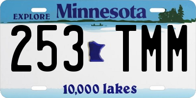 MN license plate 253TMM