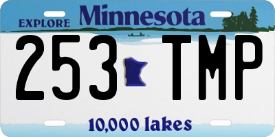 MN license plate 253TMP