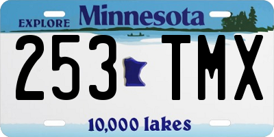 MN license plate 253TMX