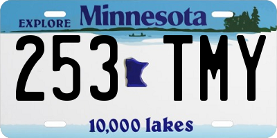 MN license plate 253TMY