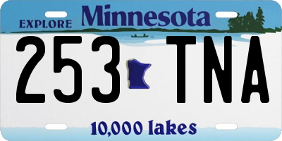MN license plate 253TNA
