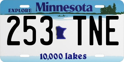 MN license plate 253TNE