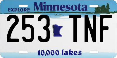 MN license plate 253TNF