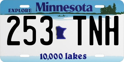MN license plate 253TNH