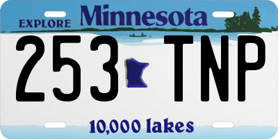 MN license plate 253TNP