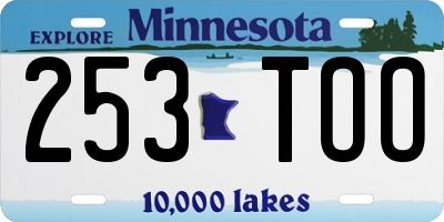 MN license plate 253TOO